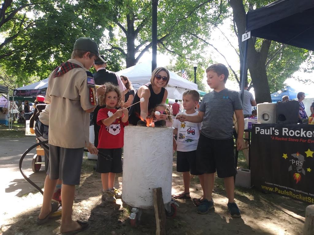 Cooking Over the Rocket Stove